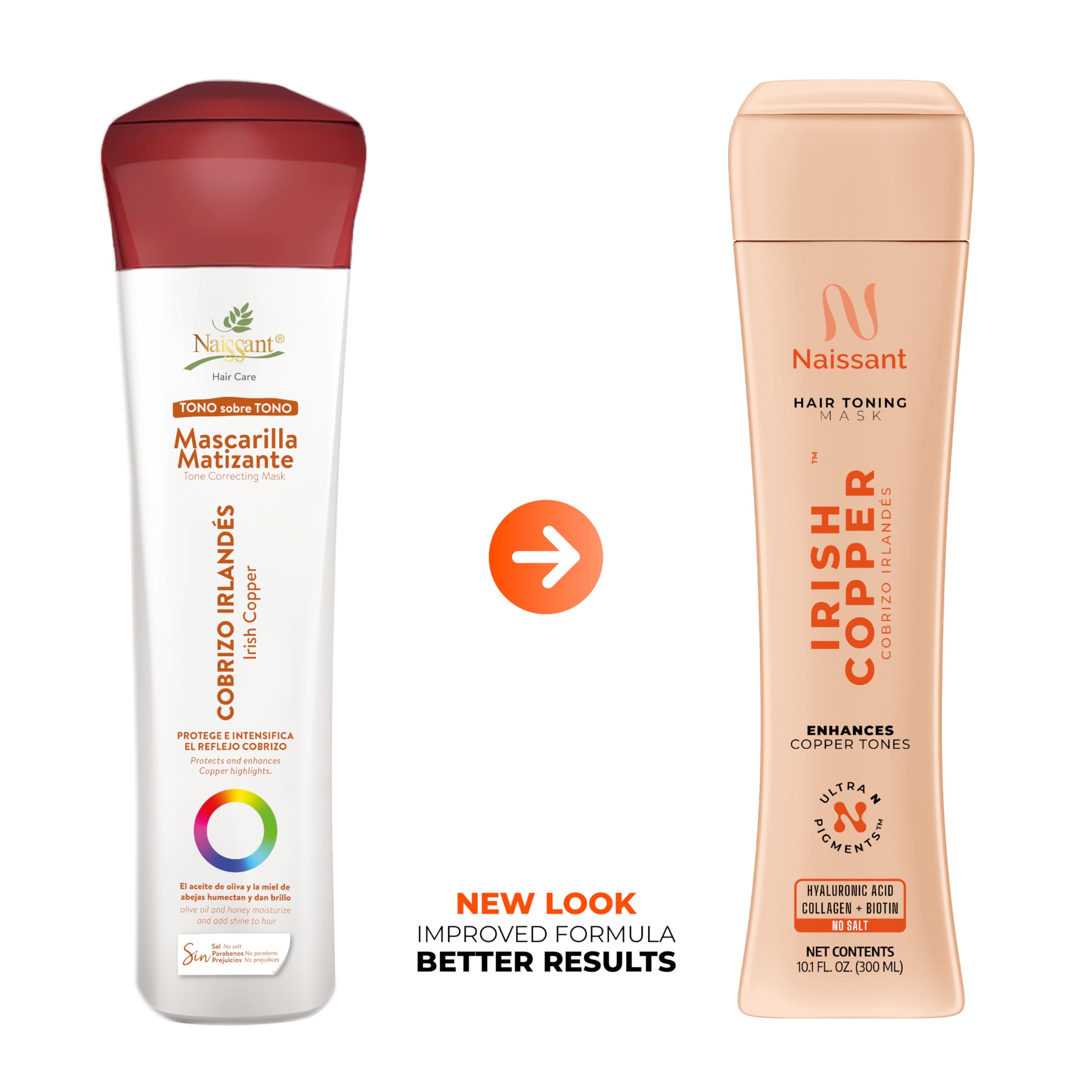 Naissant Irish Copper toning treatment formula for salon vibrant hair