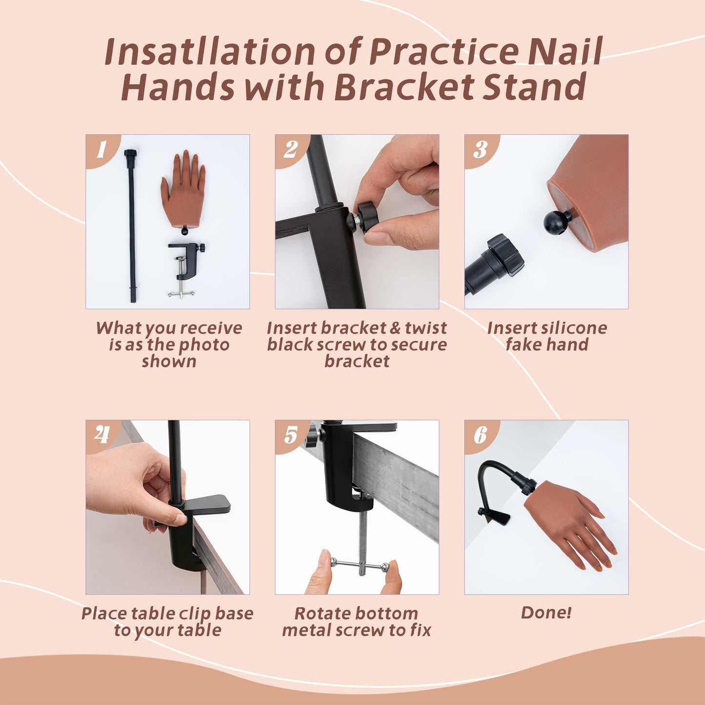 Complete Veikmv professional nail training set contents