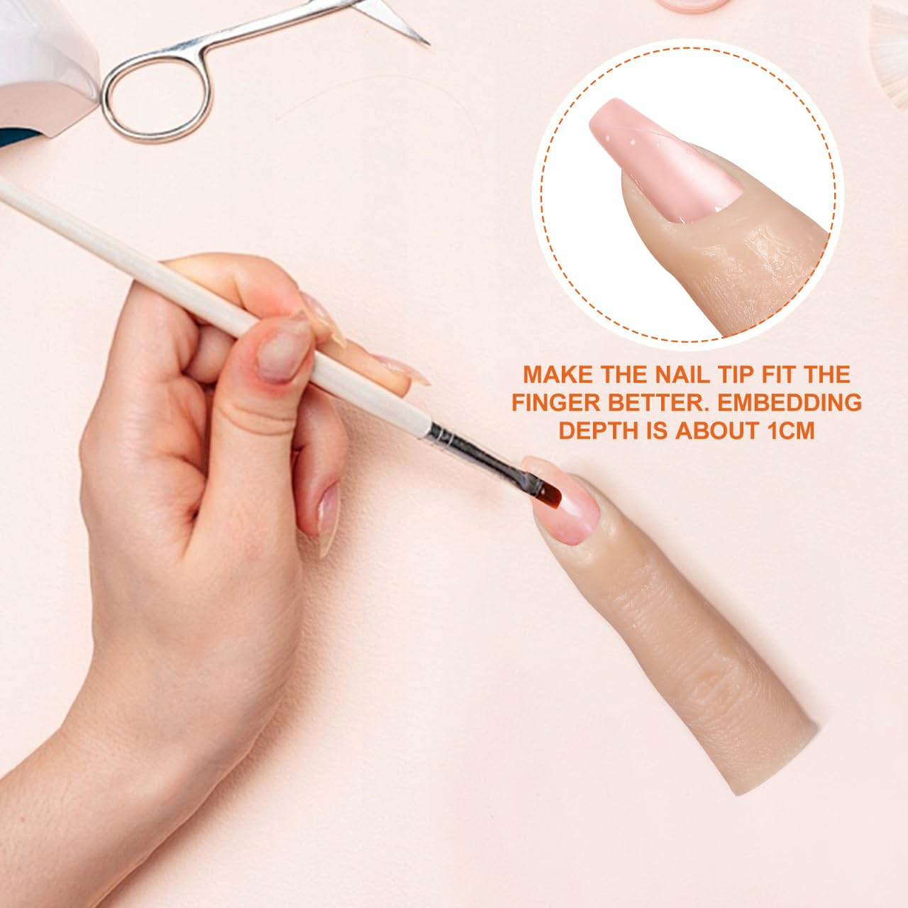 Manicure training finger model for salon use