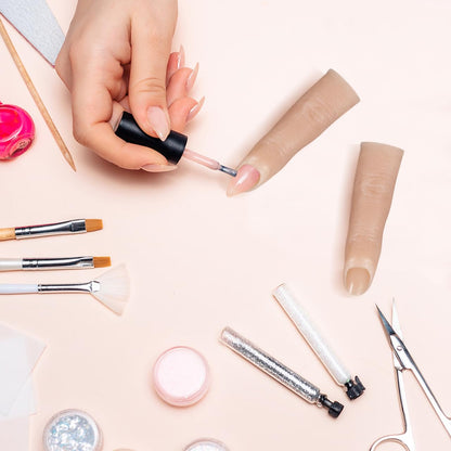 Professional nail art supply simulation finger
