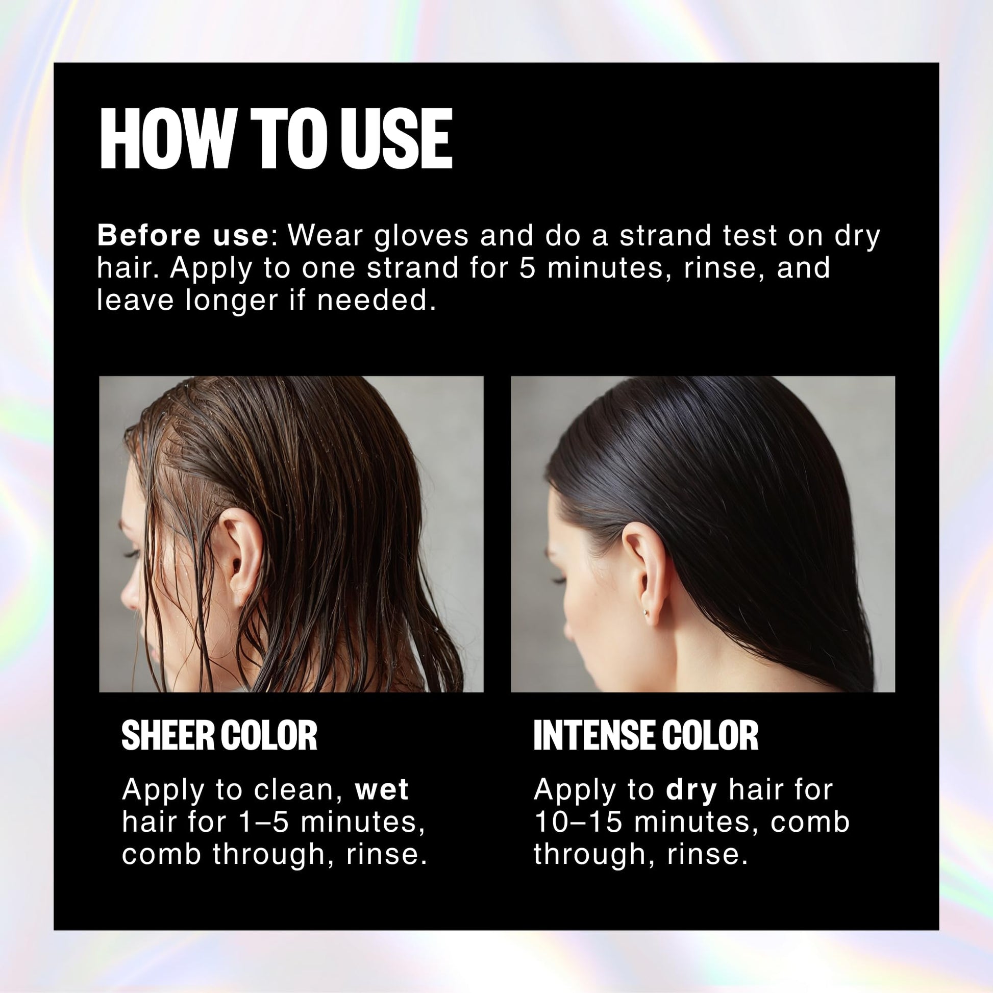 IGK Brown Bella hair mask showing results on color treated brown hair strands