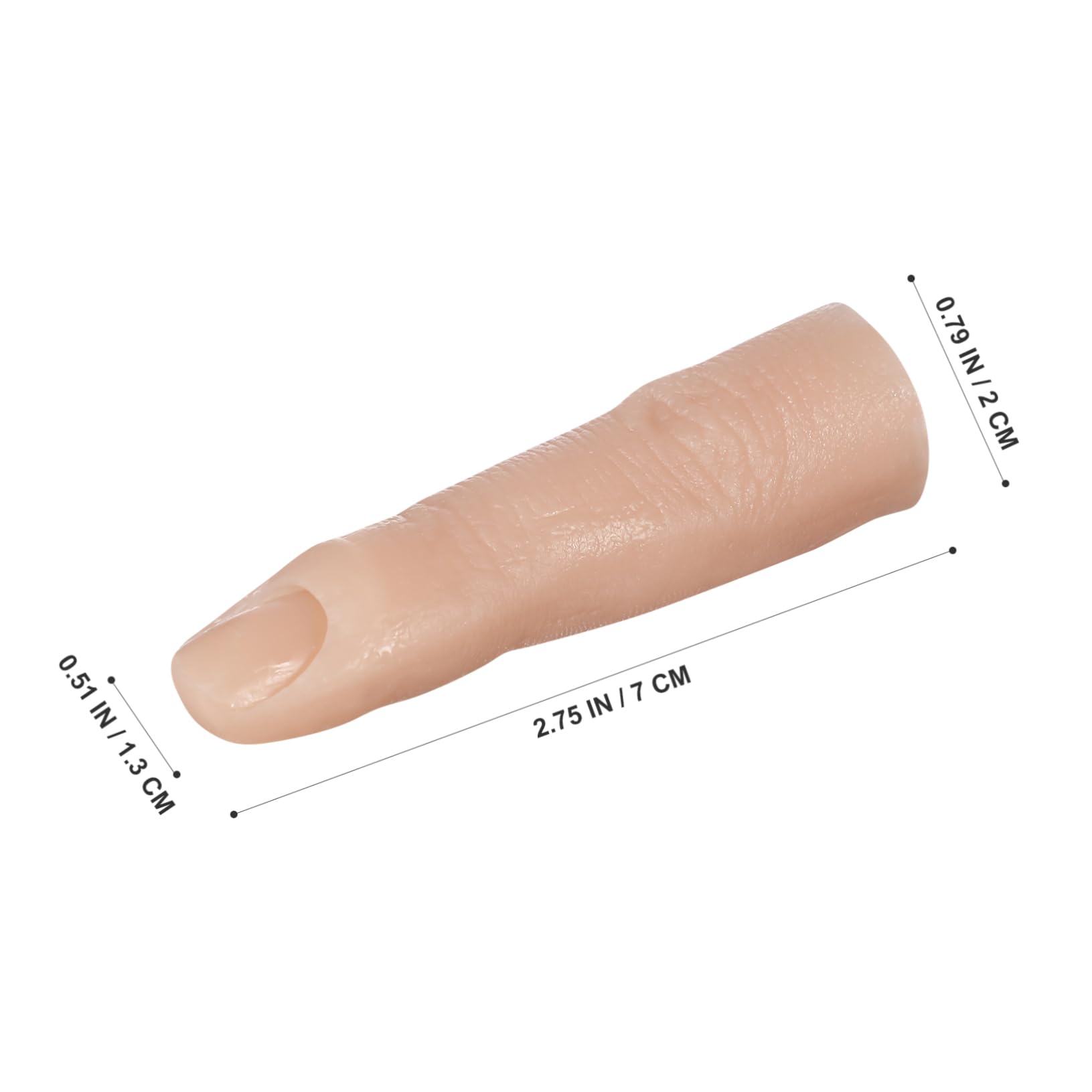 Reusable bendable silicone nail art prop