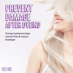 Vegan and cruelty free anti brassy hair treatment for bleached hair