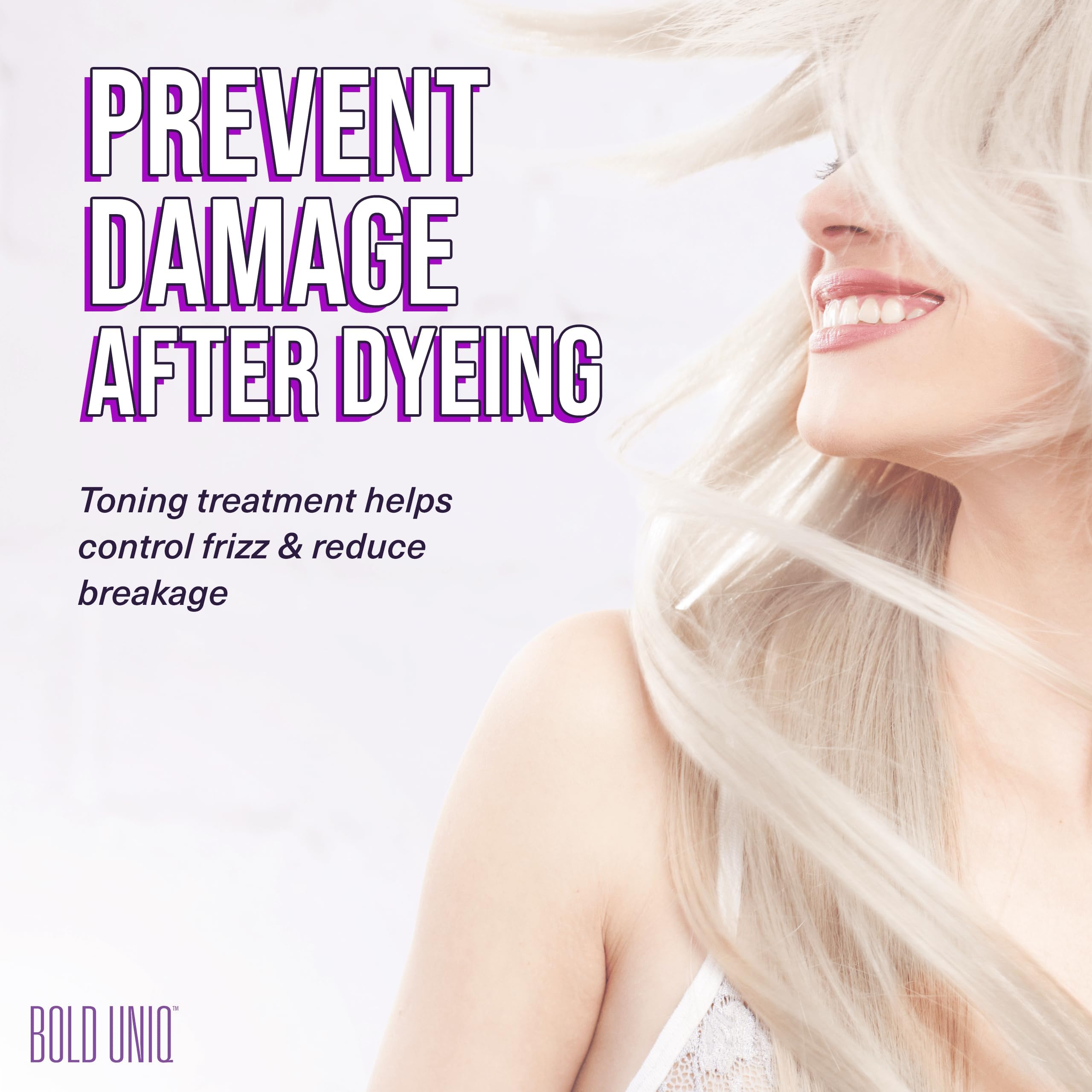 Vegan and cruelty free anti brassy hair treatment for bleached hair