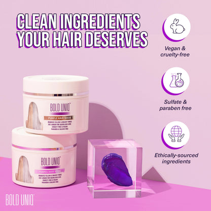 Bold Uniq hair color corrector jar showing product instructions