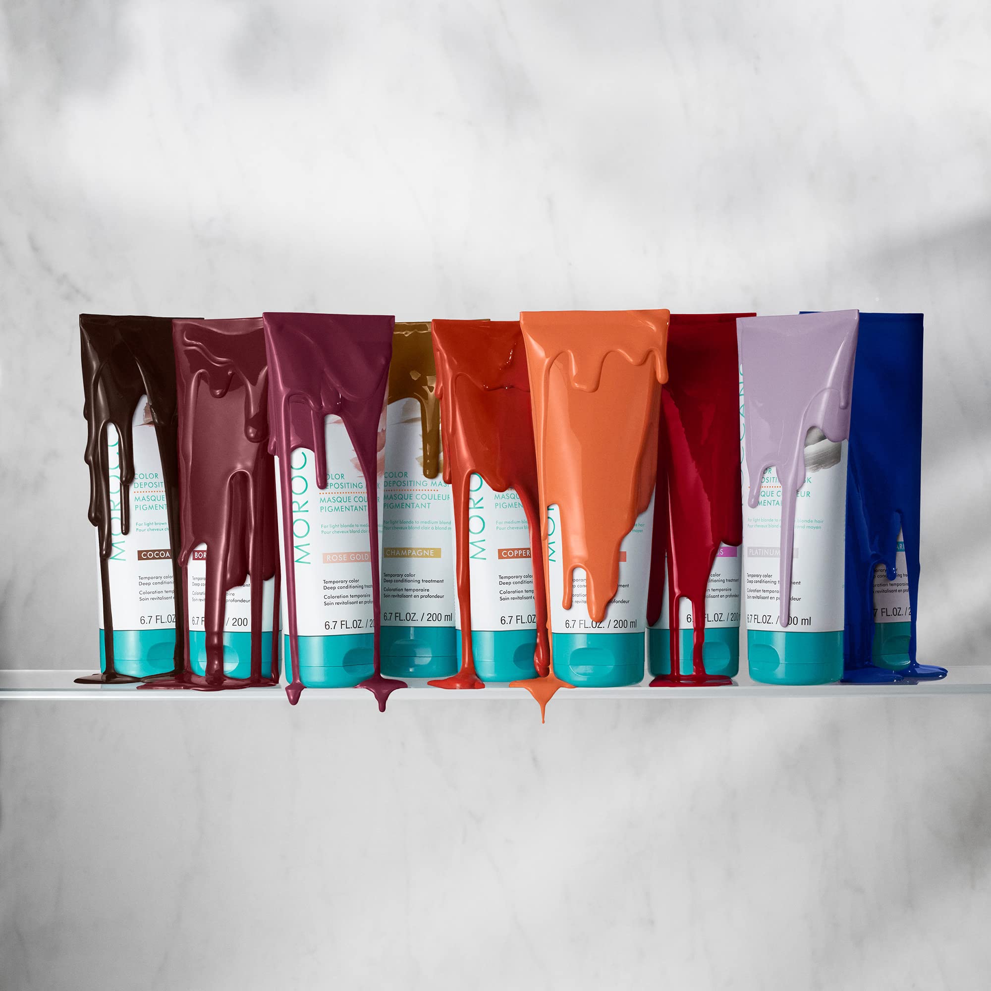 Moroccanoil ArganID color depositing cream tube close up