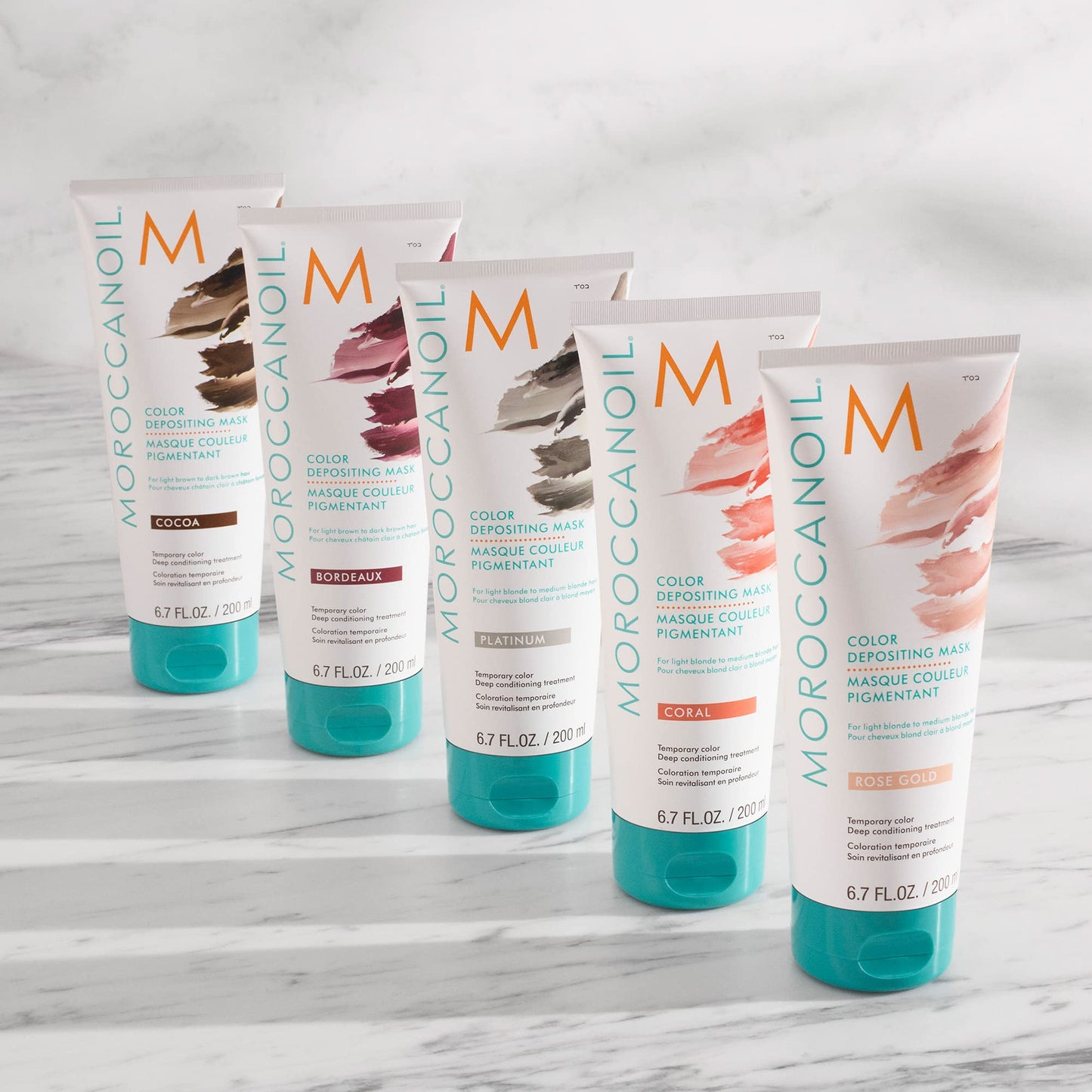 Moroccanoil Cocoa color depositing treatment packaging back details
