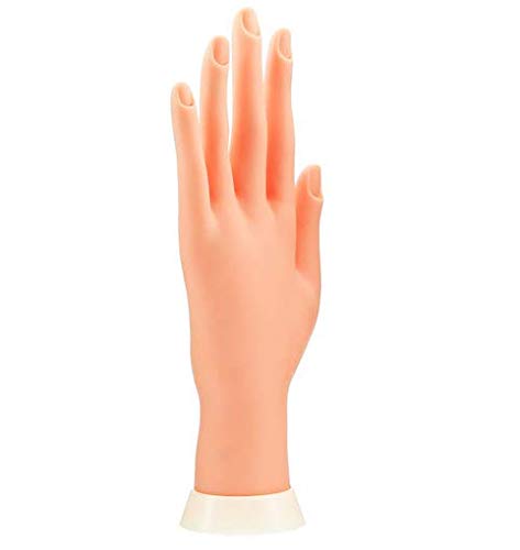 Lassum flexible bendable manicure practice hand model side profile