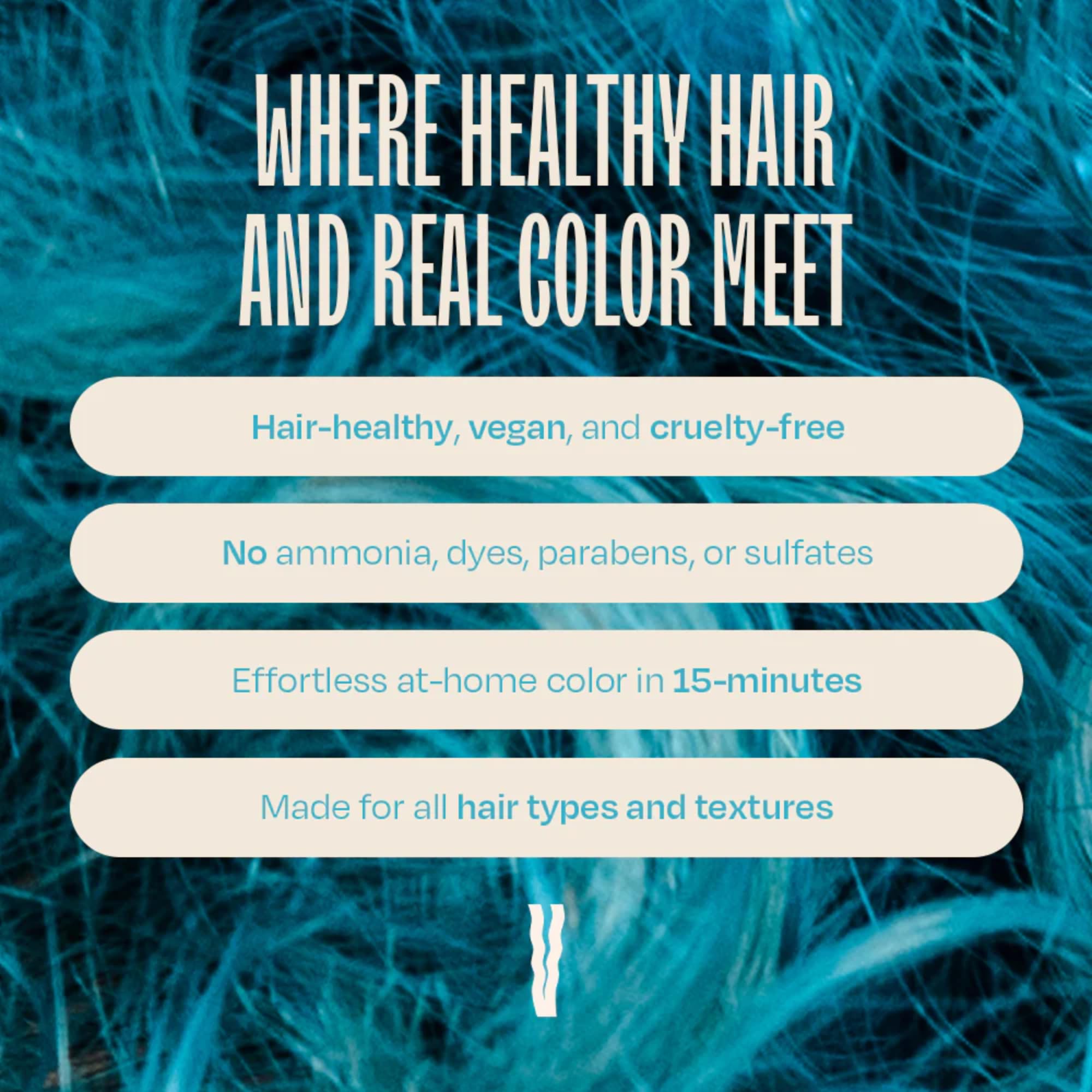 Overtone vegan and cruelty free temporary hair dye packaging details