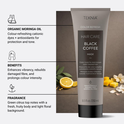 LAKMÃ‰ Teknia color care range highlighting the ceramide rebuild system for deep hair fiber repair.