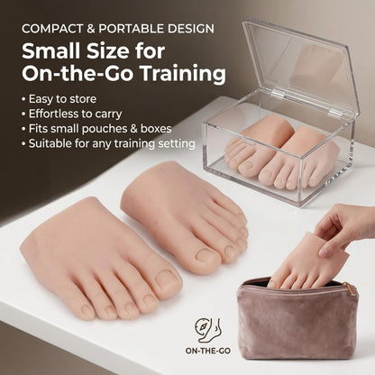 Cosiki reusable fake foot for professional manicure training