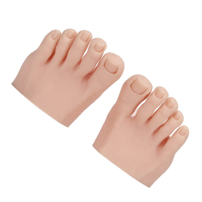 Set of two Cosiki silicone feet for nail and tattoo practice