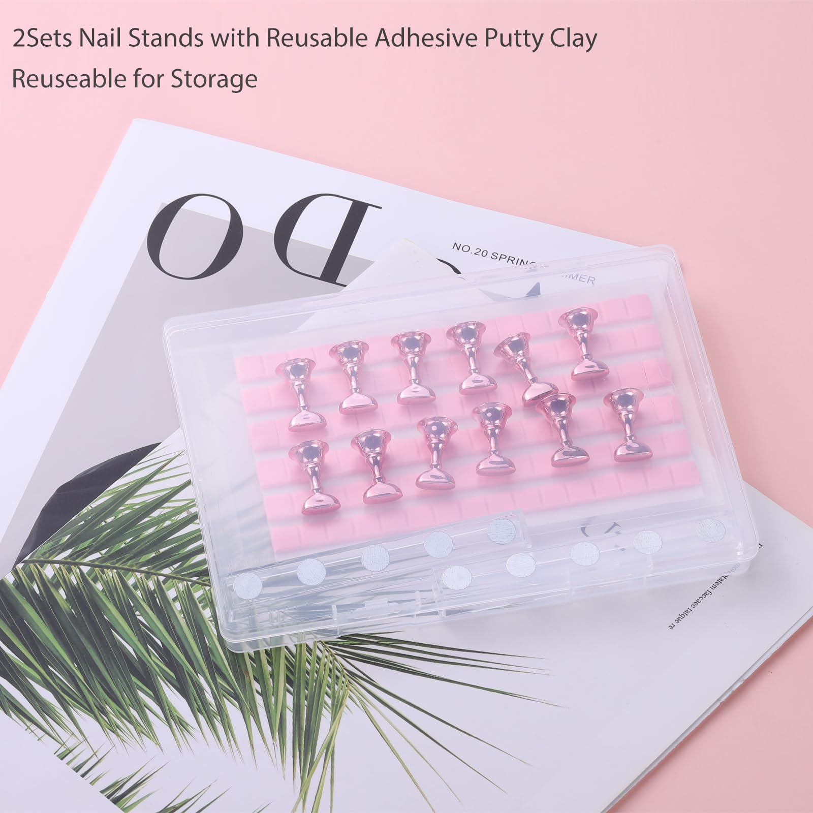 Professional nail art display stand for salon use