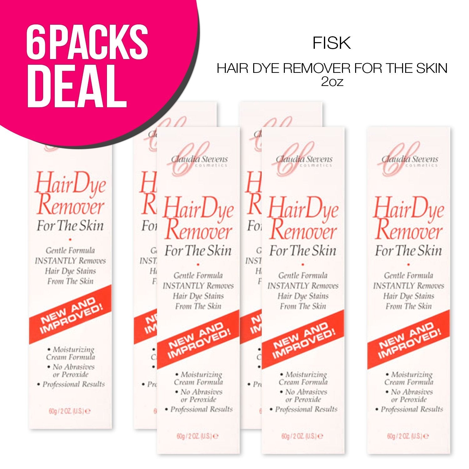 Authentic USA imported hair color skin stain remover cream bottles packaging