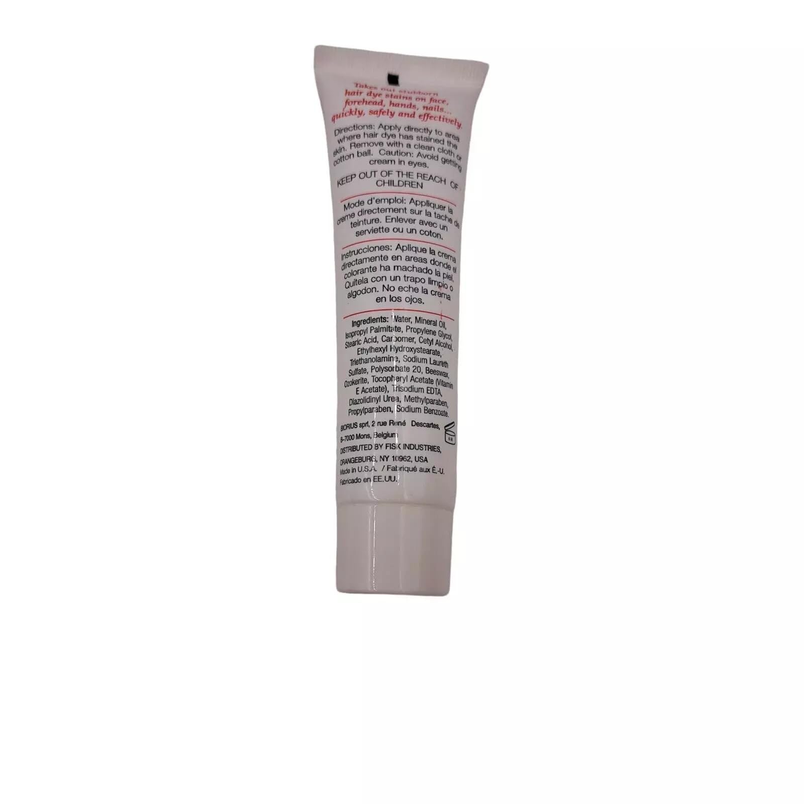 Professional quality hair dye stain clearing solution multiple pack layout