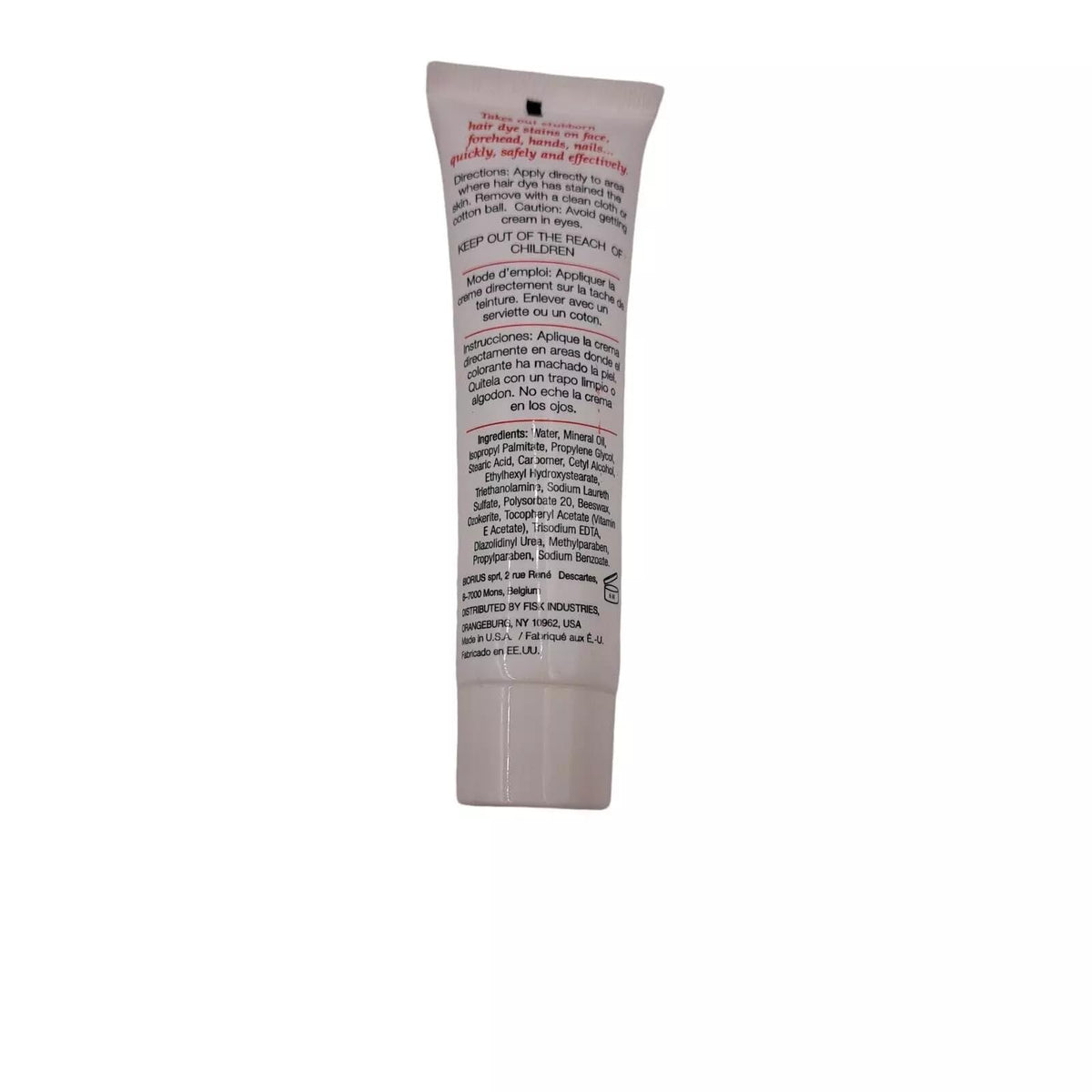 Professional quality hair dye stain clearing solution multiple pack layout