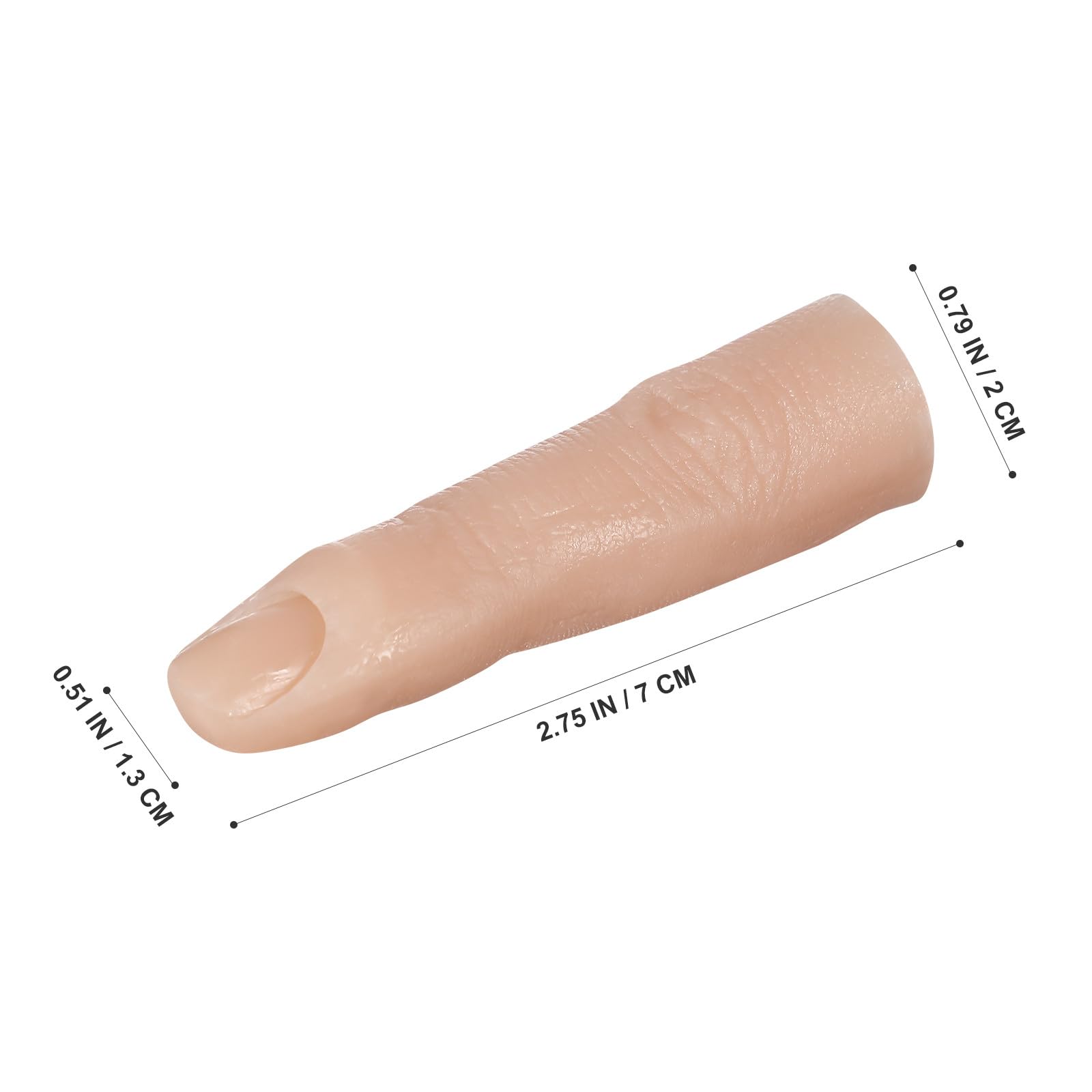 Angoily nail art training finger with inserted nail tip