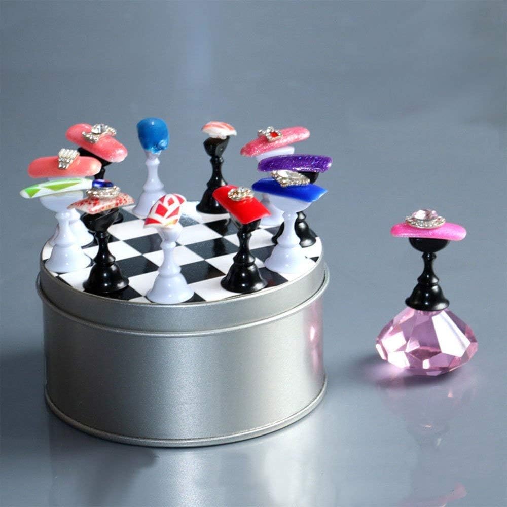 Full set of Kalolary magnetic nail art practice equipment for salon use.