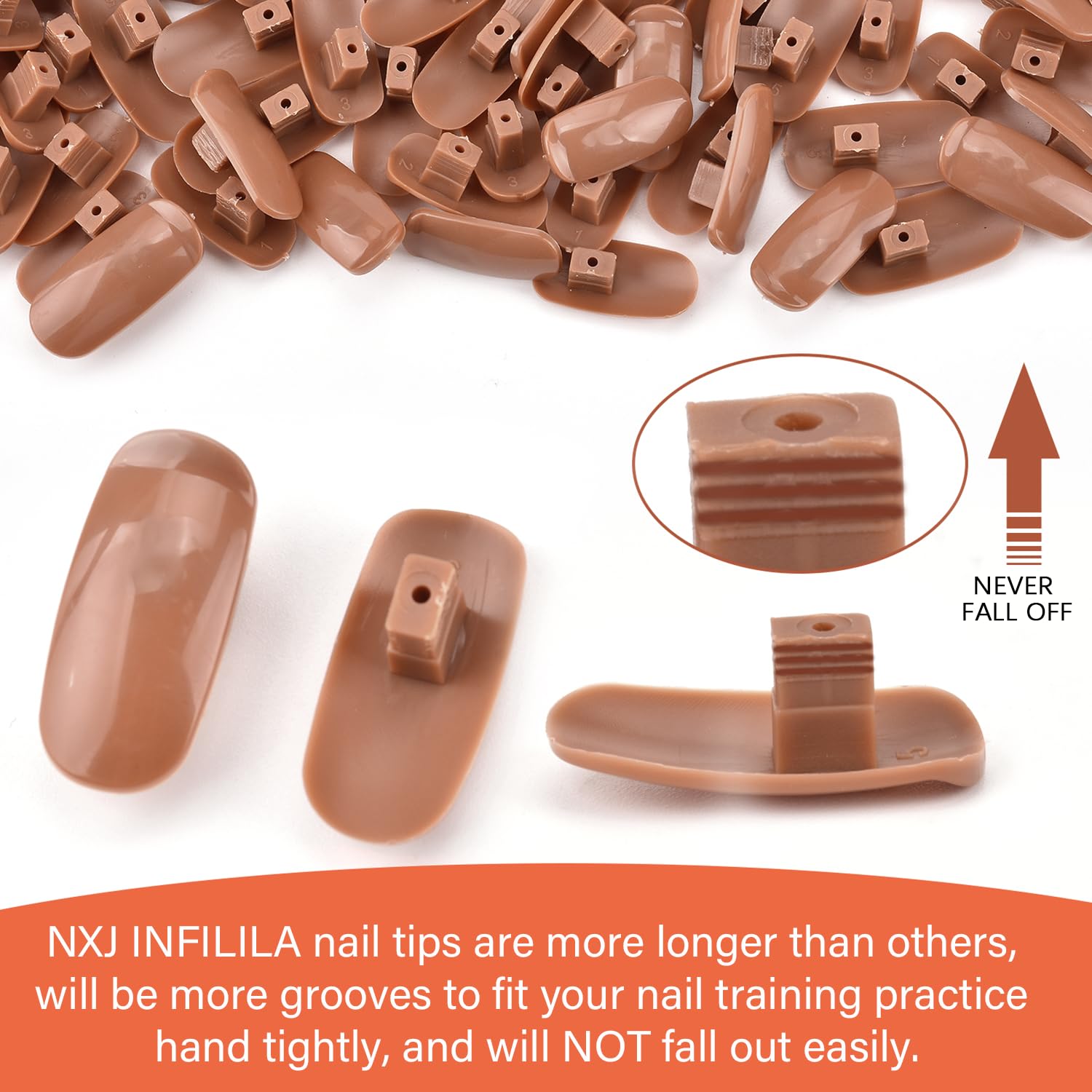 Nxj Infilila nail practice kit with 200 tips and tools