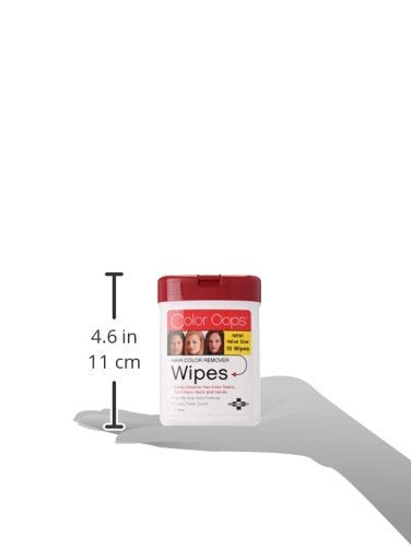 USA imported Color Oops pre-moistened skin wipes for face and hands.