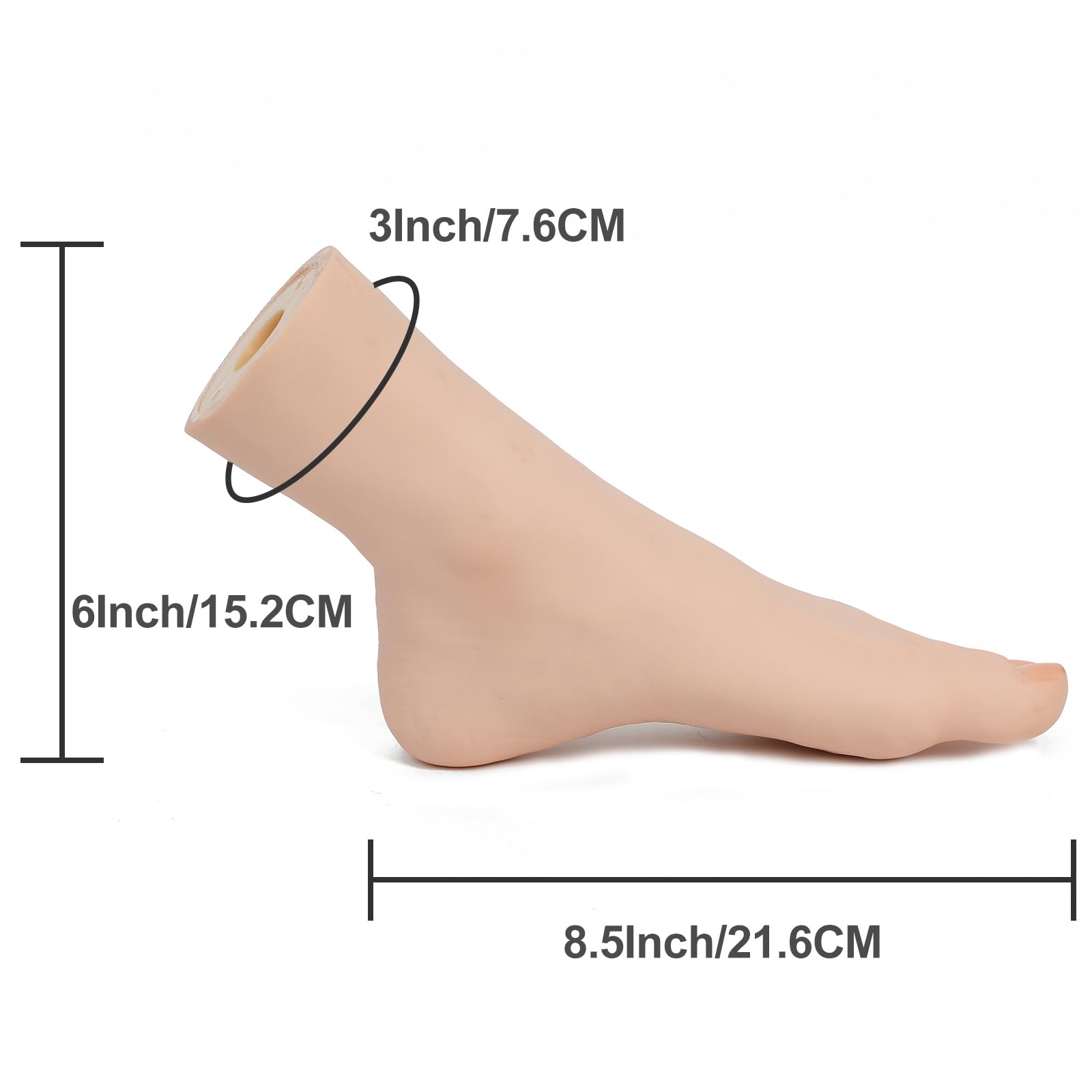 DXdixiu flexible mannequin foot for nail art training