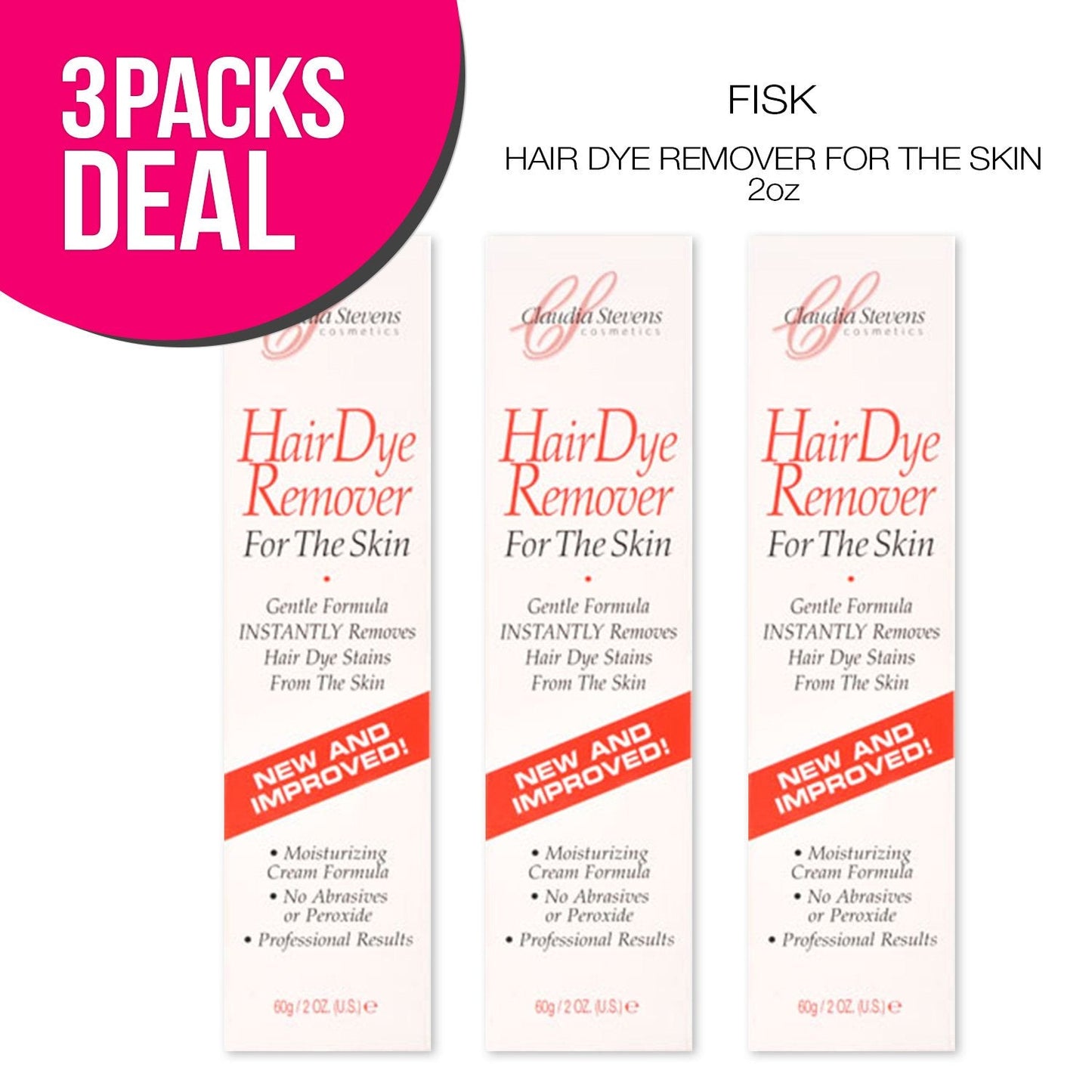FISK beauty hair color cleanup cream multipack close up view