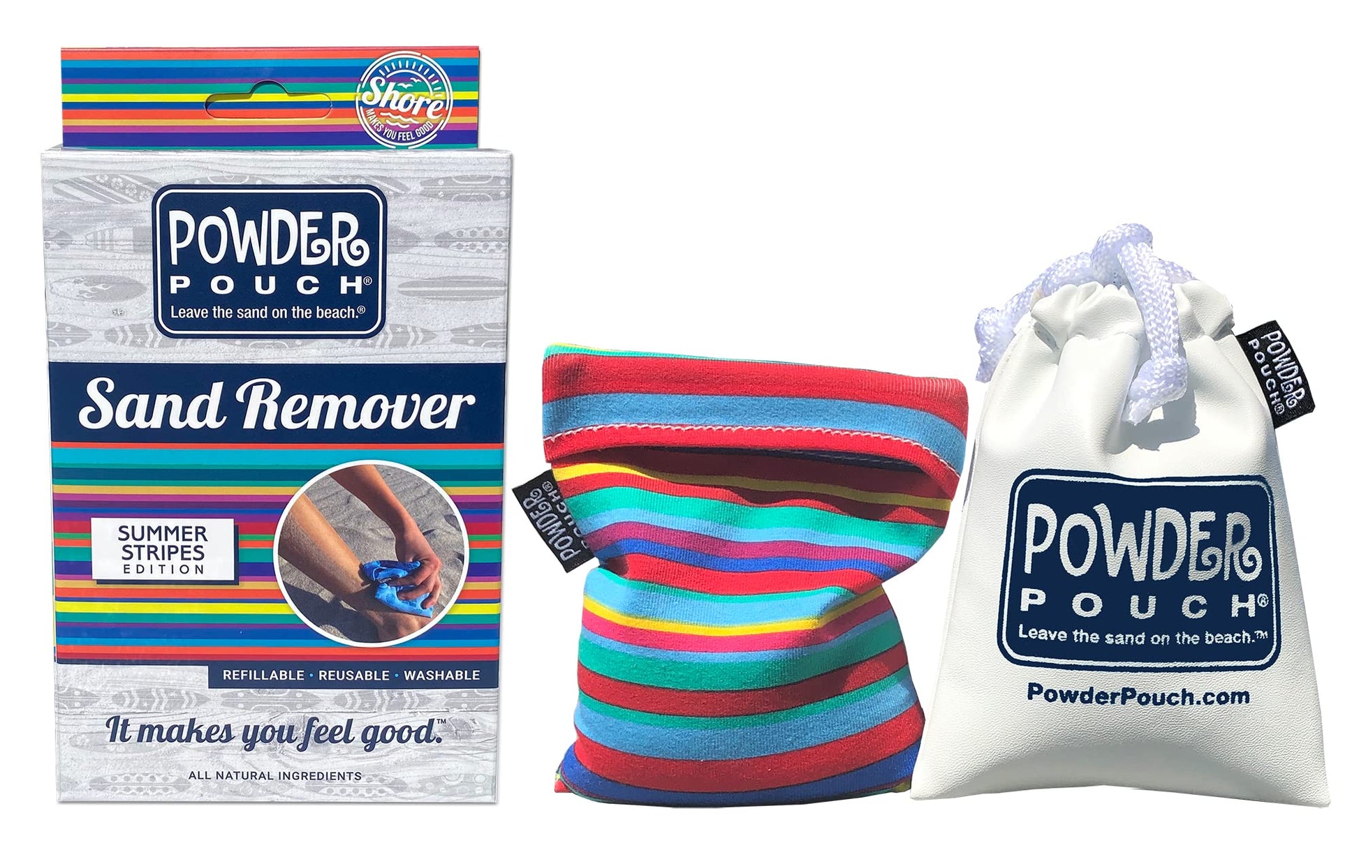 Authentic USA imported Powder Pouch unscented beach powder refill bottle