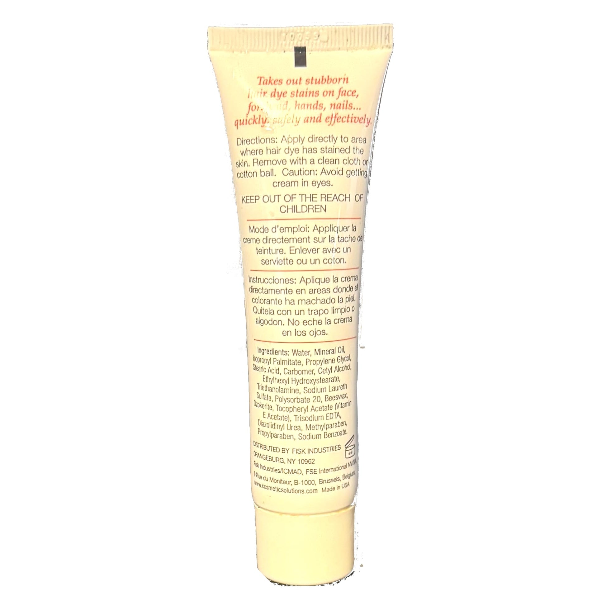 Irene Gari skin-safe hair color remover packaging details