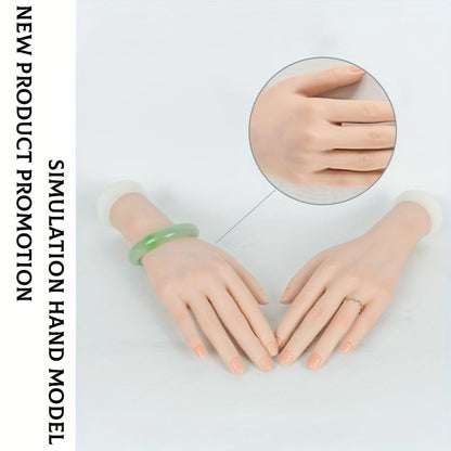 Manicure training tool set up on a workspace