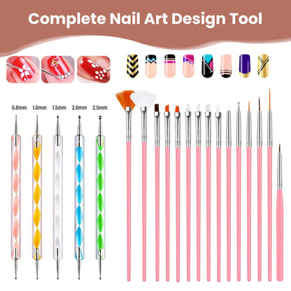 Flexible nail training fingers showing joint movement