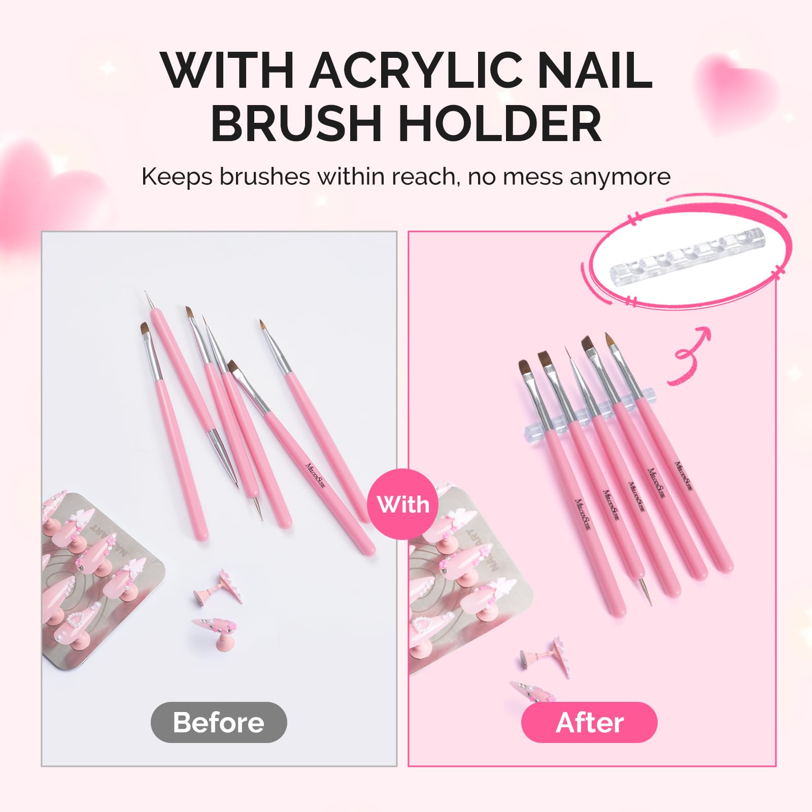 Press on nail painting display base with reusable tape