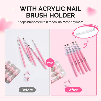 Press on nail painting display base with reusable tape