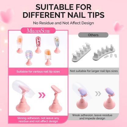 MelodySusie metal nail display base with nail tips attached