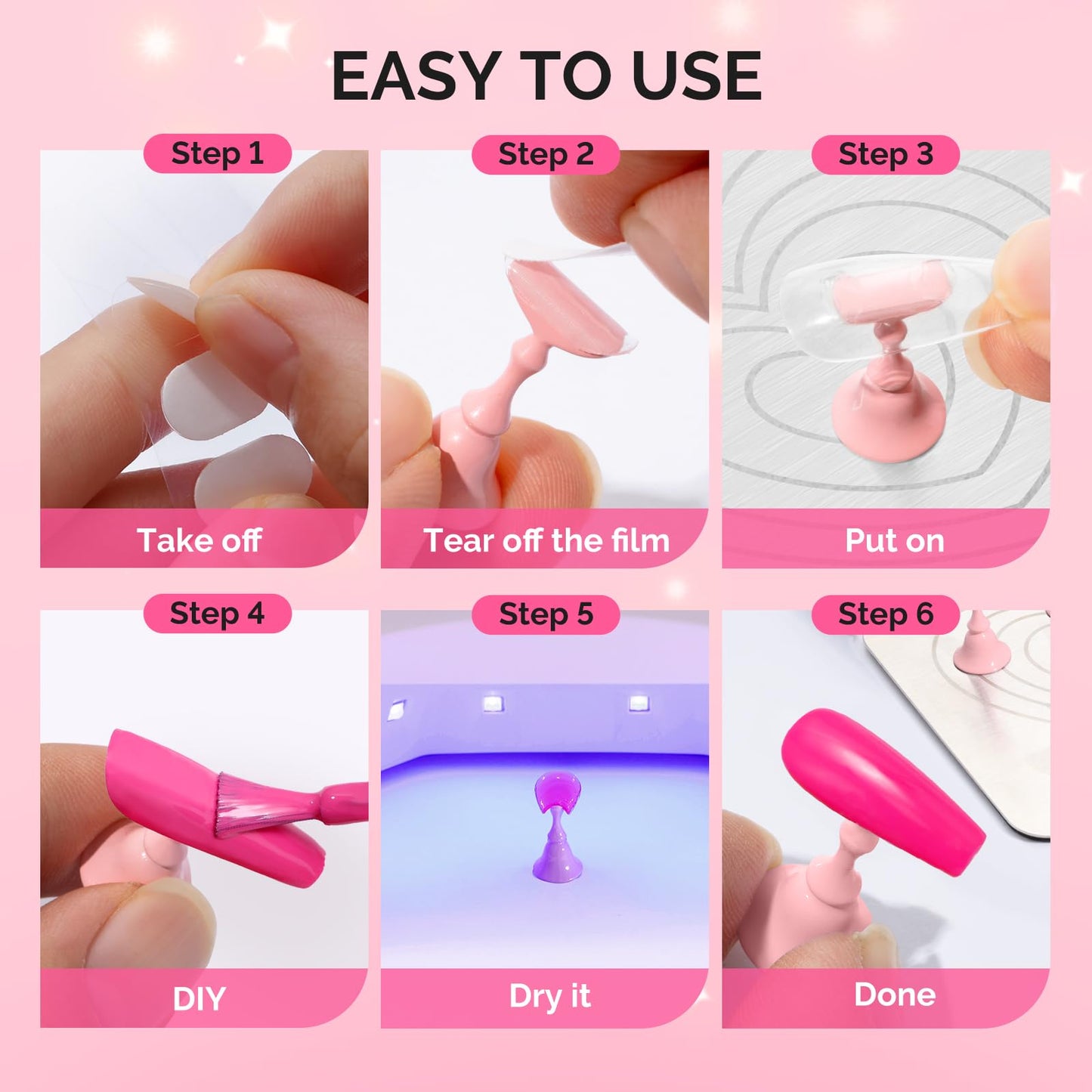 Close up of magnetic stand for painting artificial nails