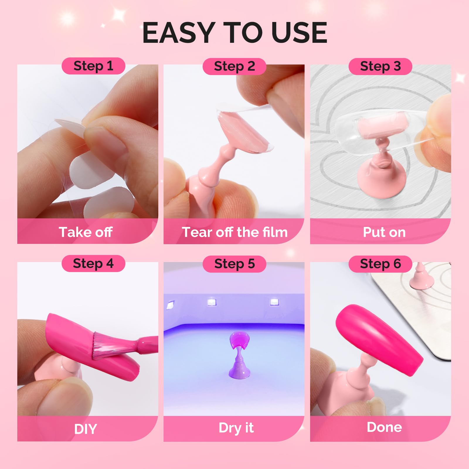 Close up of magnetic stand for painting artificial nails