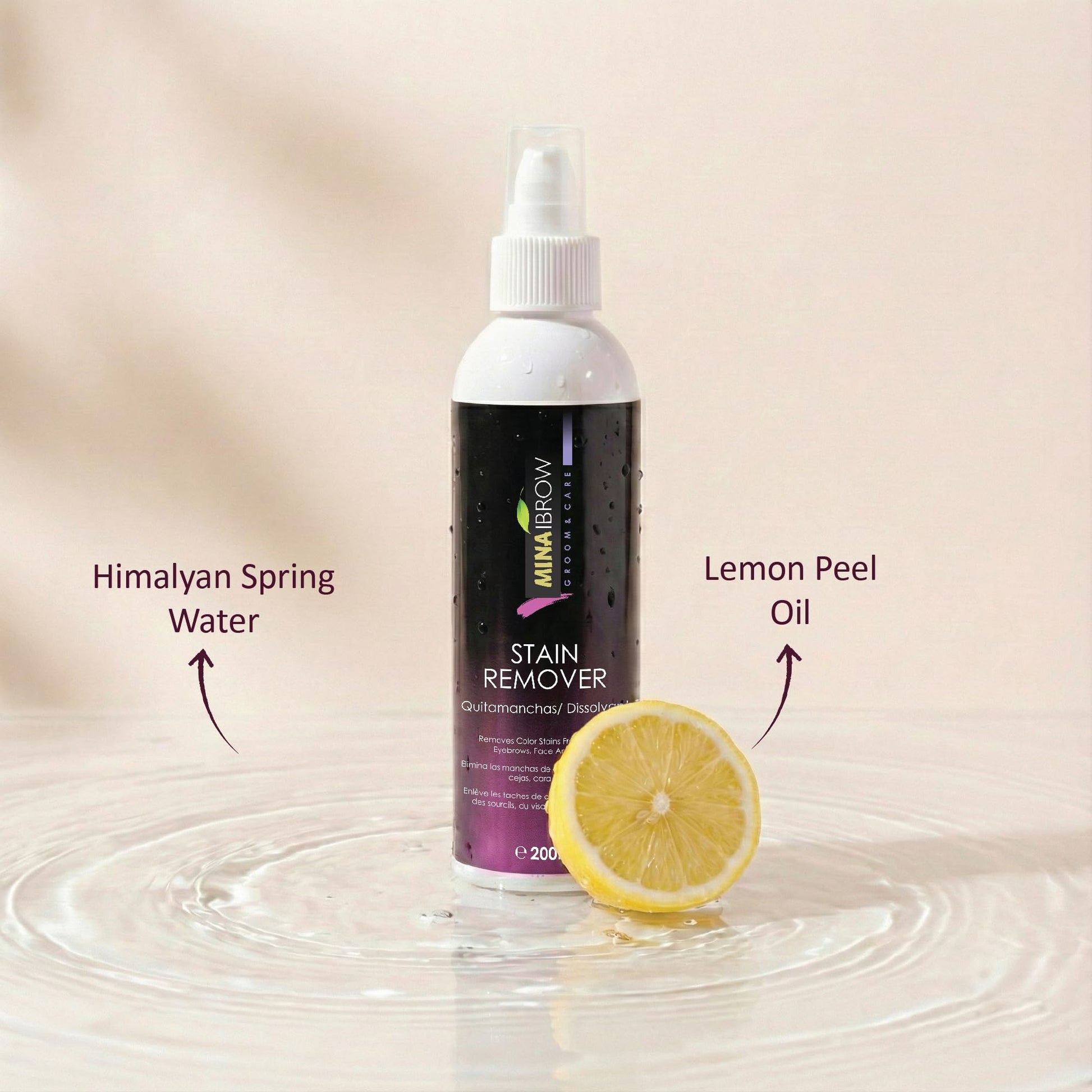 Authentic USA imported henna color smudge cleaner for face and beard skin