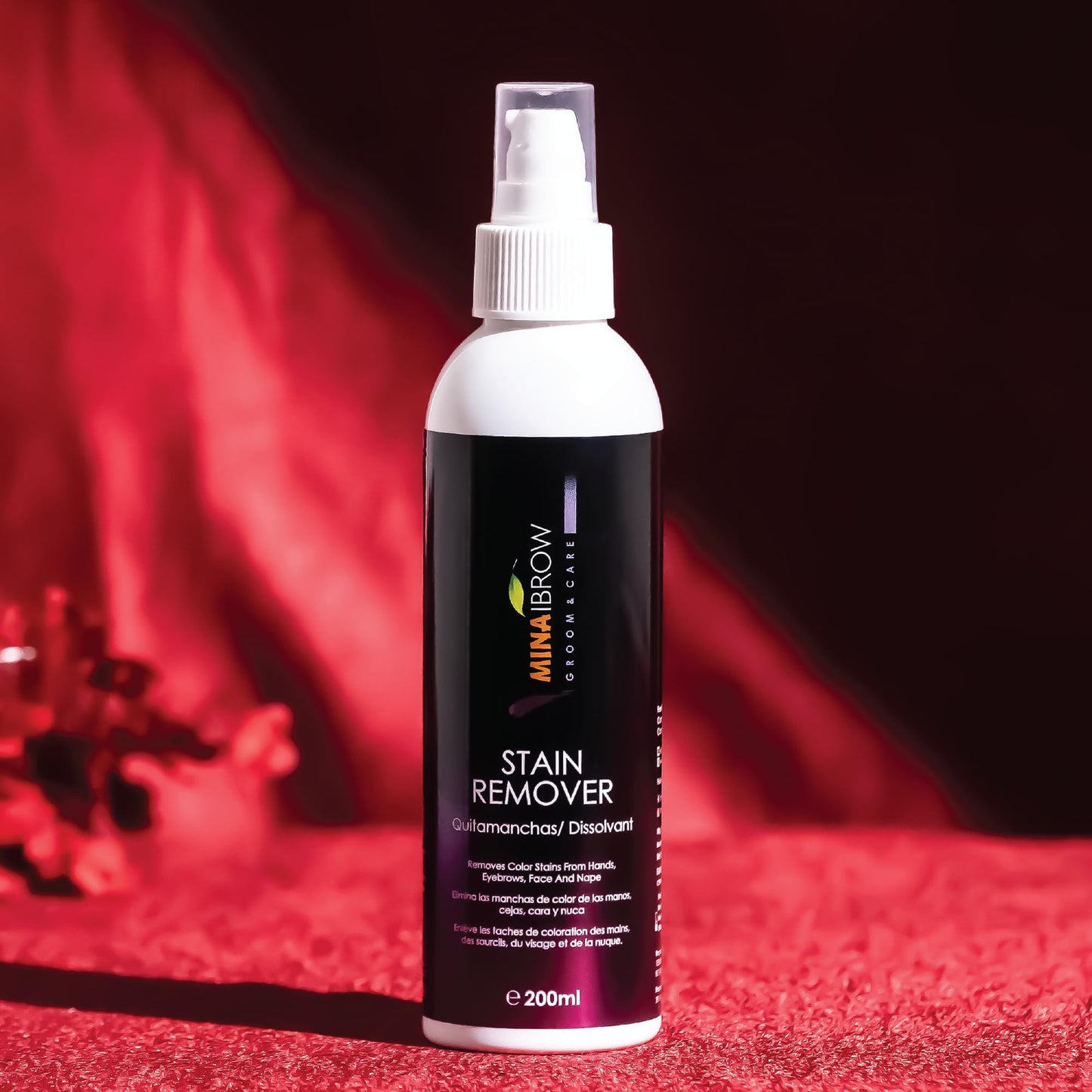 Mina eyebrow tints colorfix liquid bottle for clean brow border styling