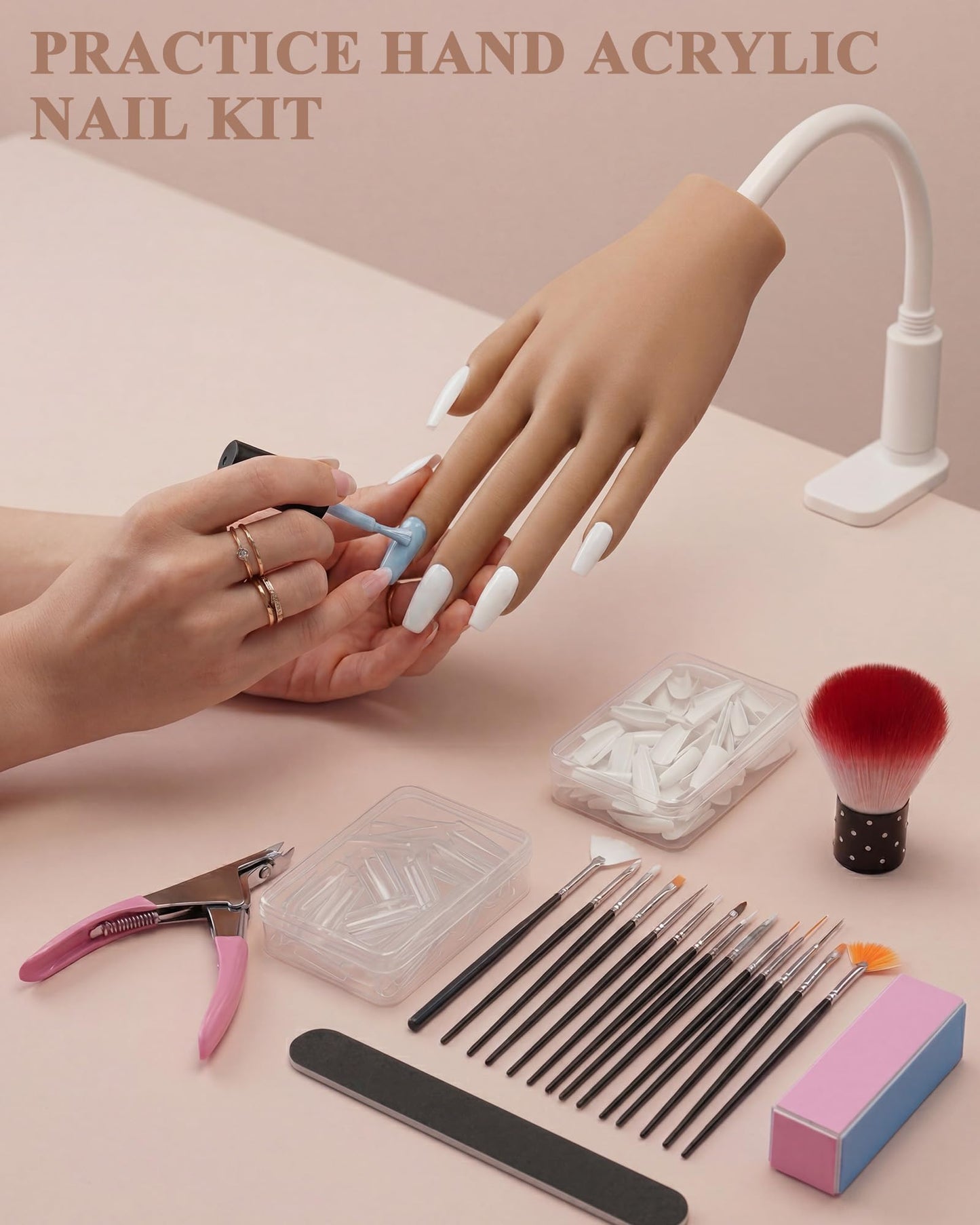 Difenni manicure practice hand for beginner nail technicians