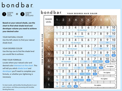 Bondbar 10 volume creme developer for professional hair coloring