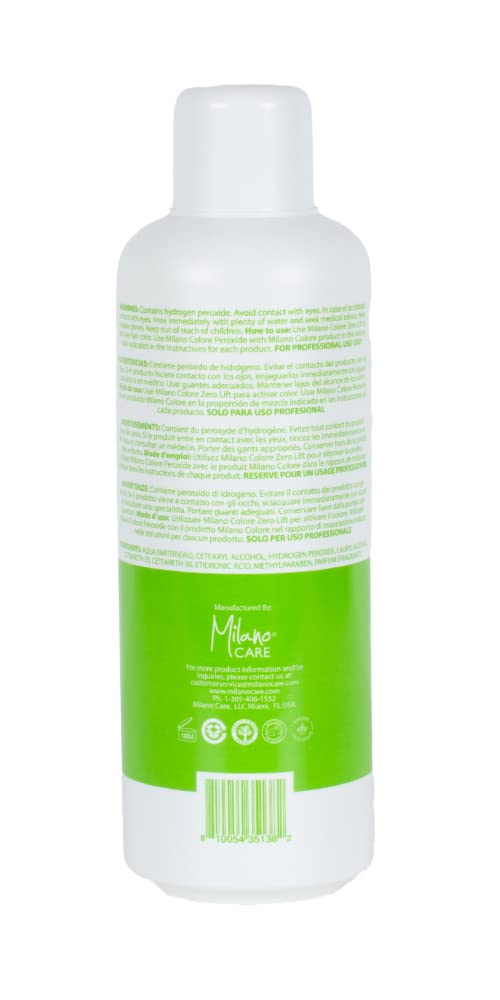 Milano Care Zero Lift peroxide cream bottle 150ml packaging