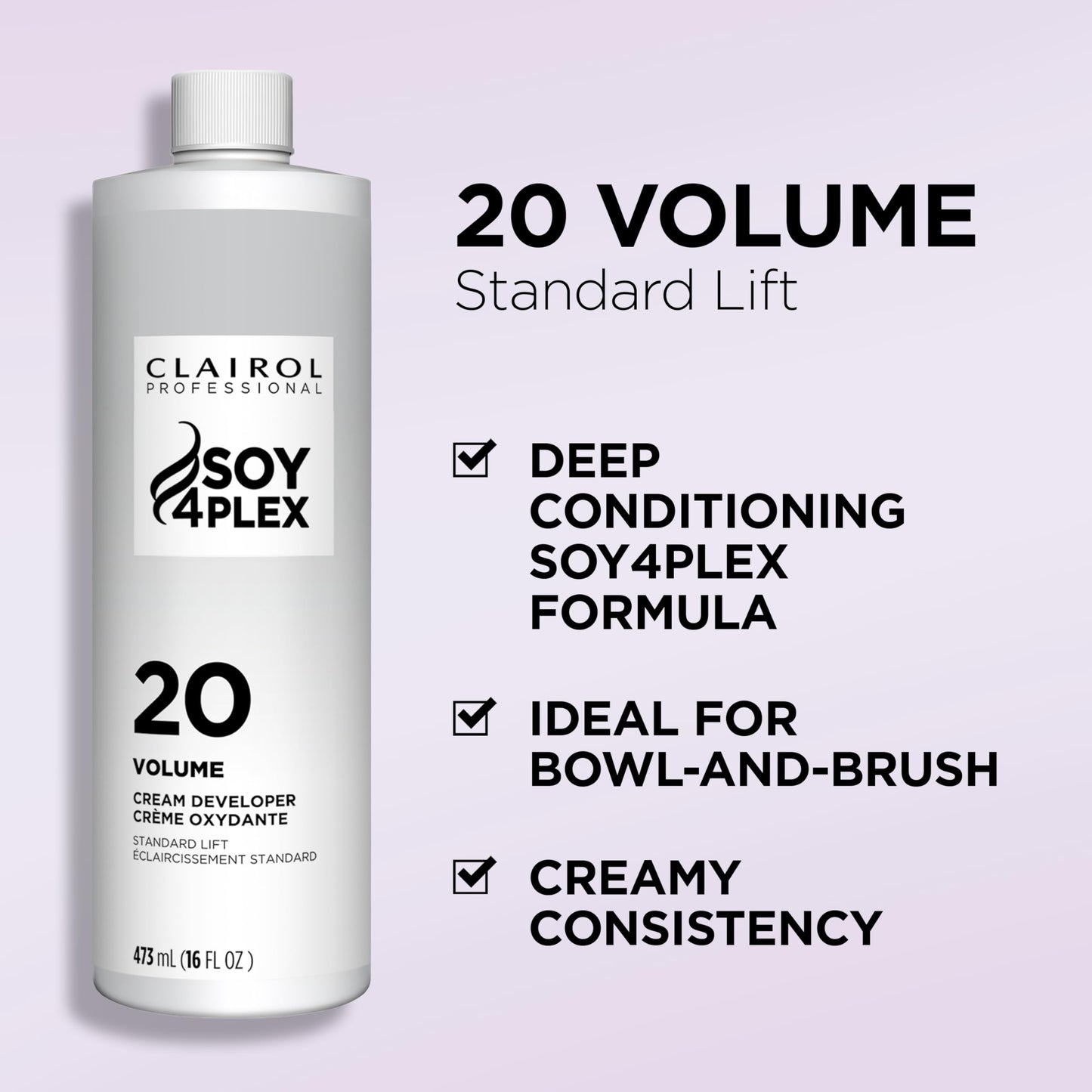 Professional salon hair developer 20 volume for coloring