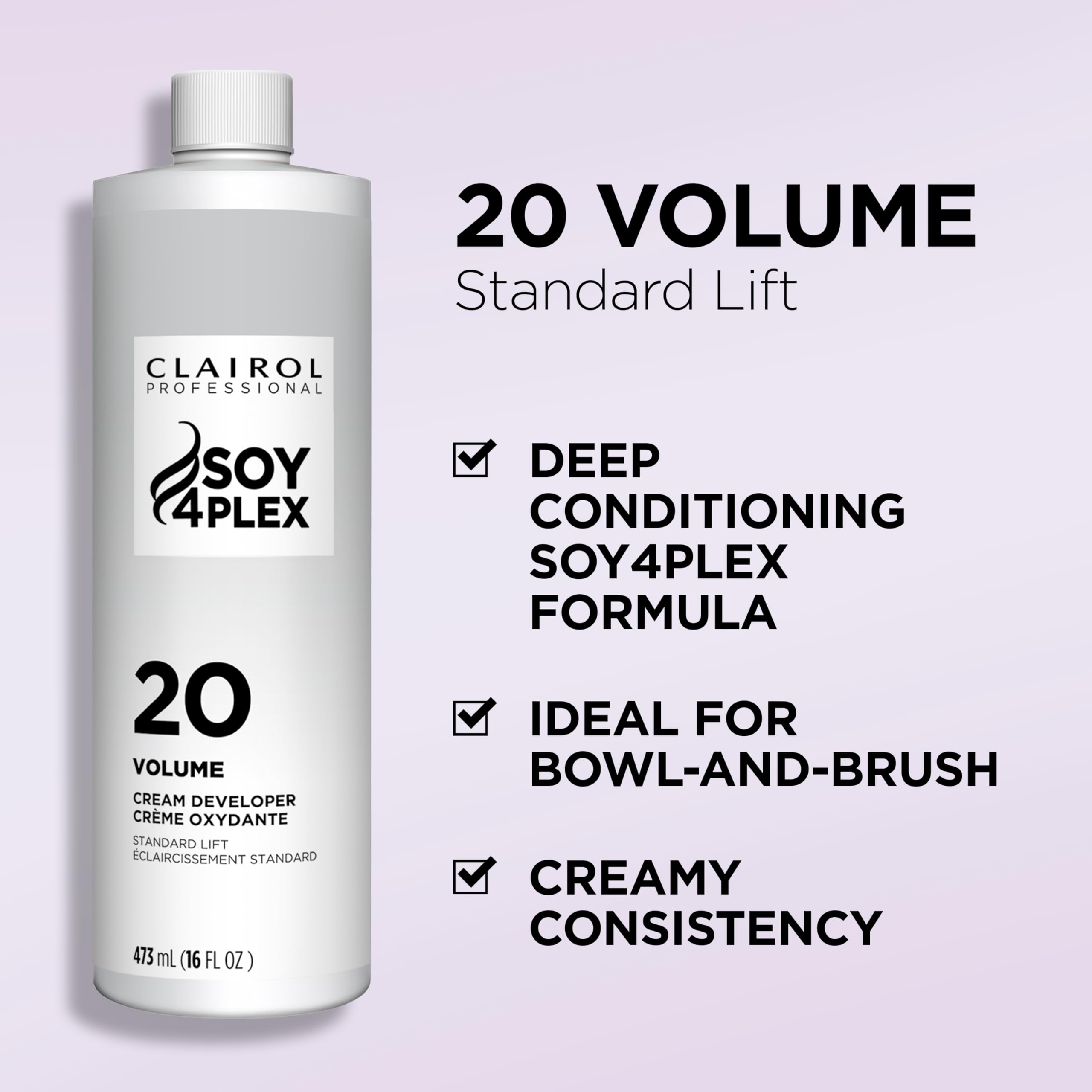 Professional salon hair developer 20 volume for coloring