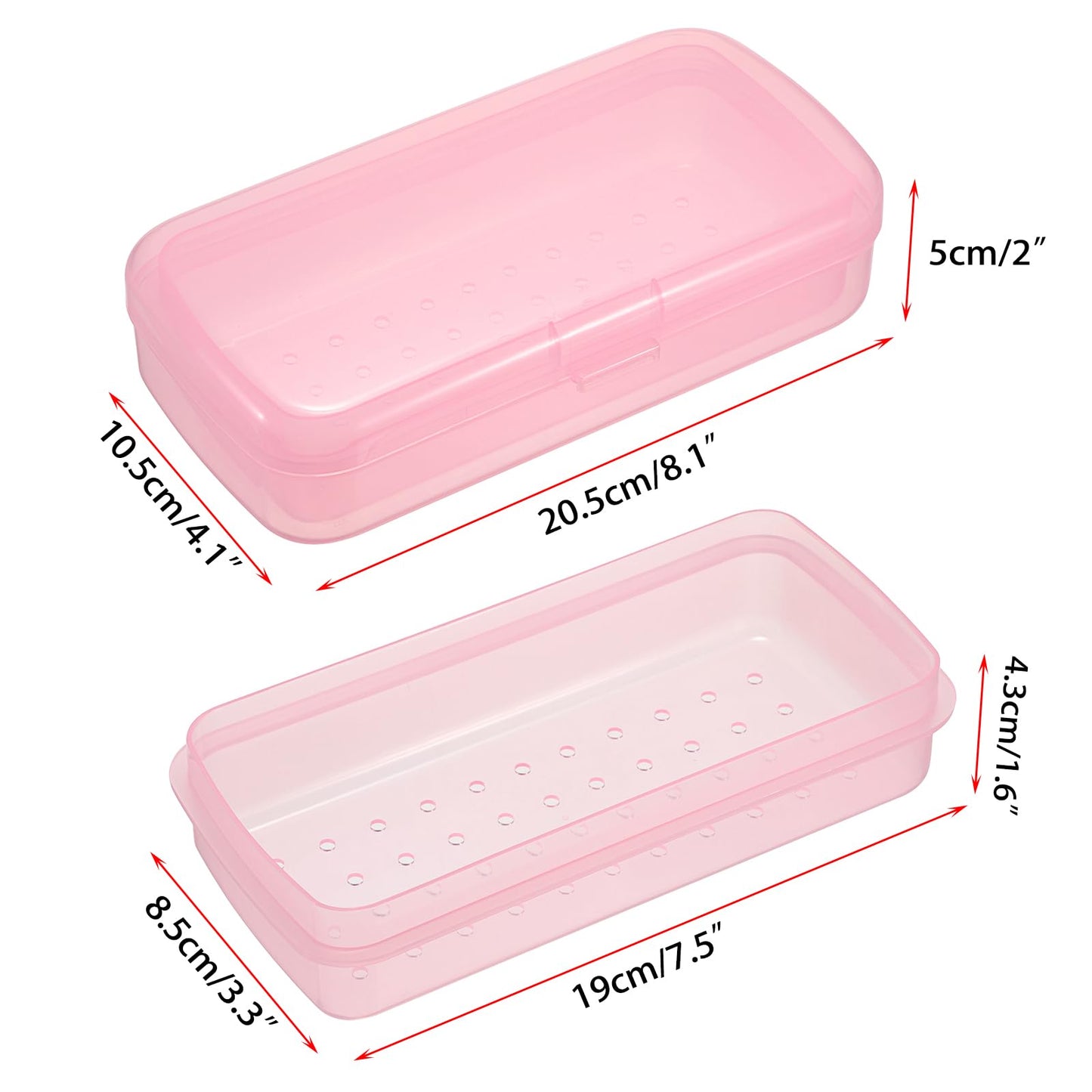 Juxyes nail tool sanitizer tray with transparent lid