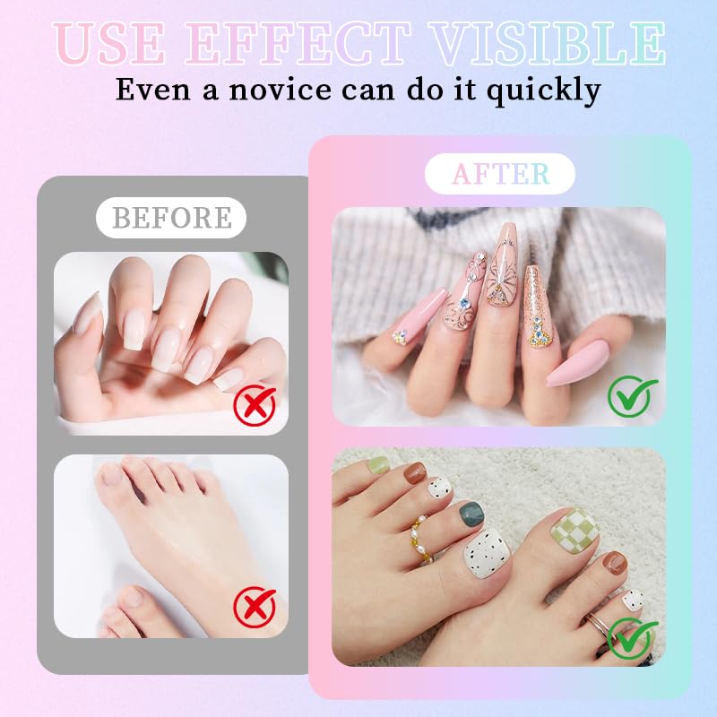 Hand drawing intricate design on nails with nail art pen