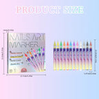 Salafire nail art markers set arranged by color