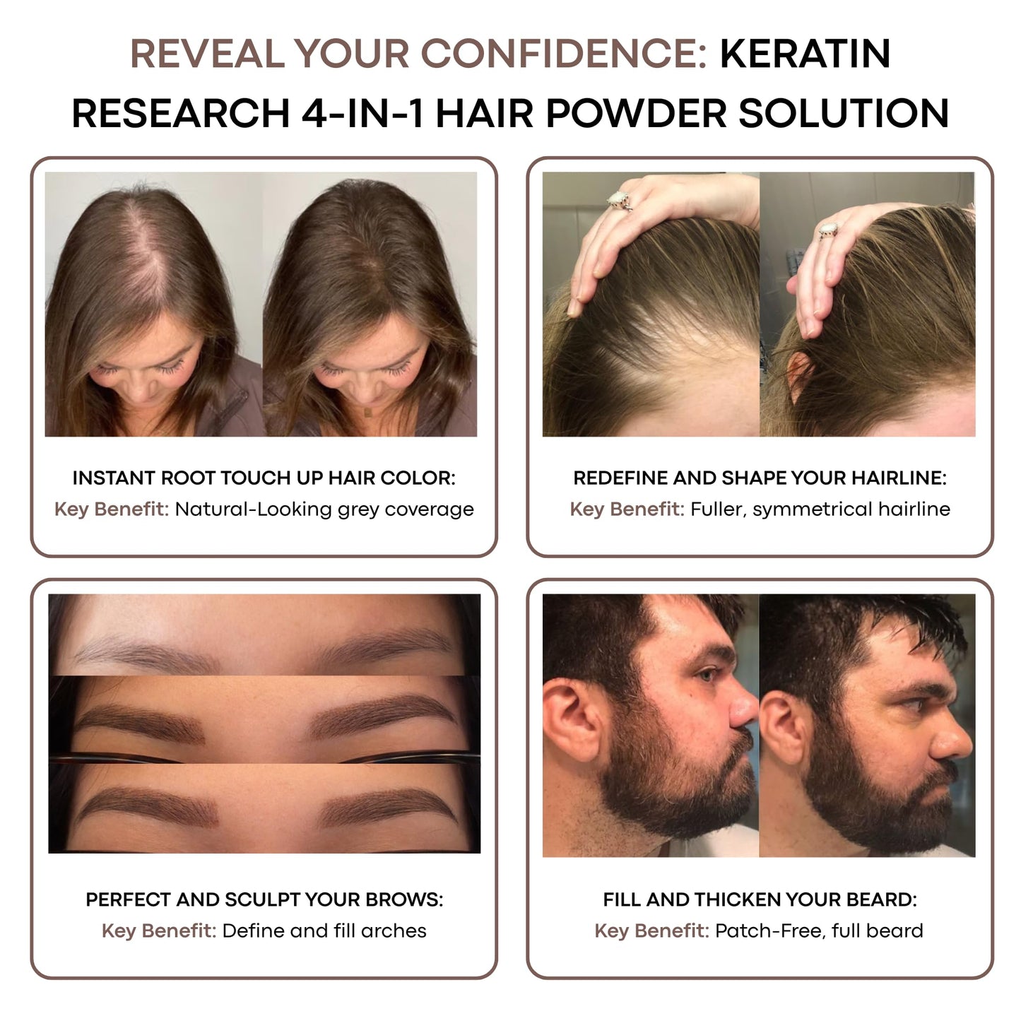 Keratin Research Hairline Filler mushroom applicator detail