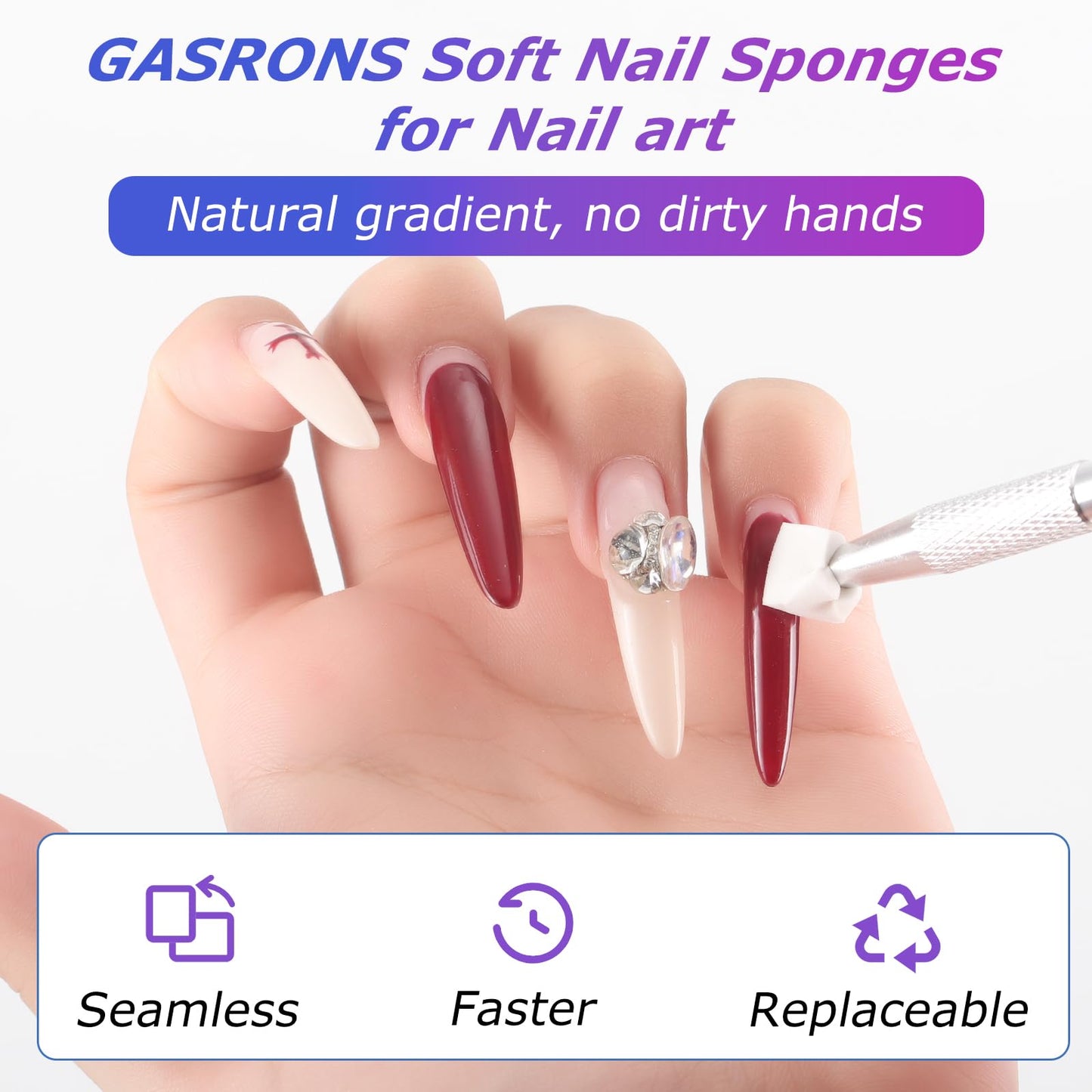 Professional manicure accessories kit for aura nail designs