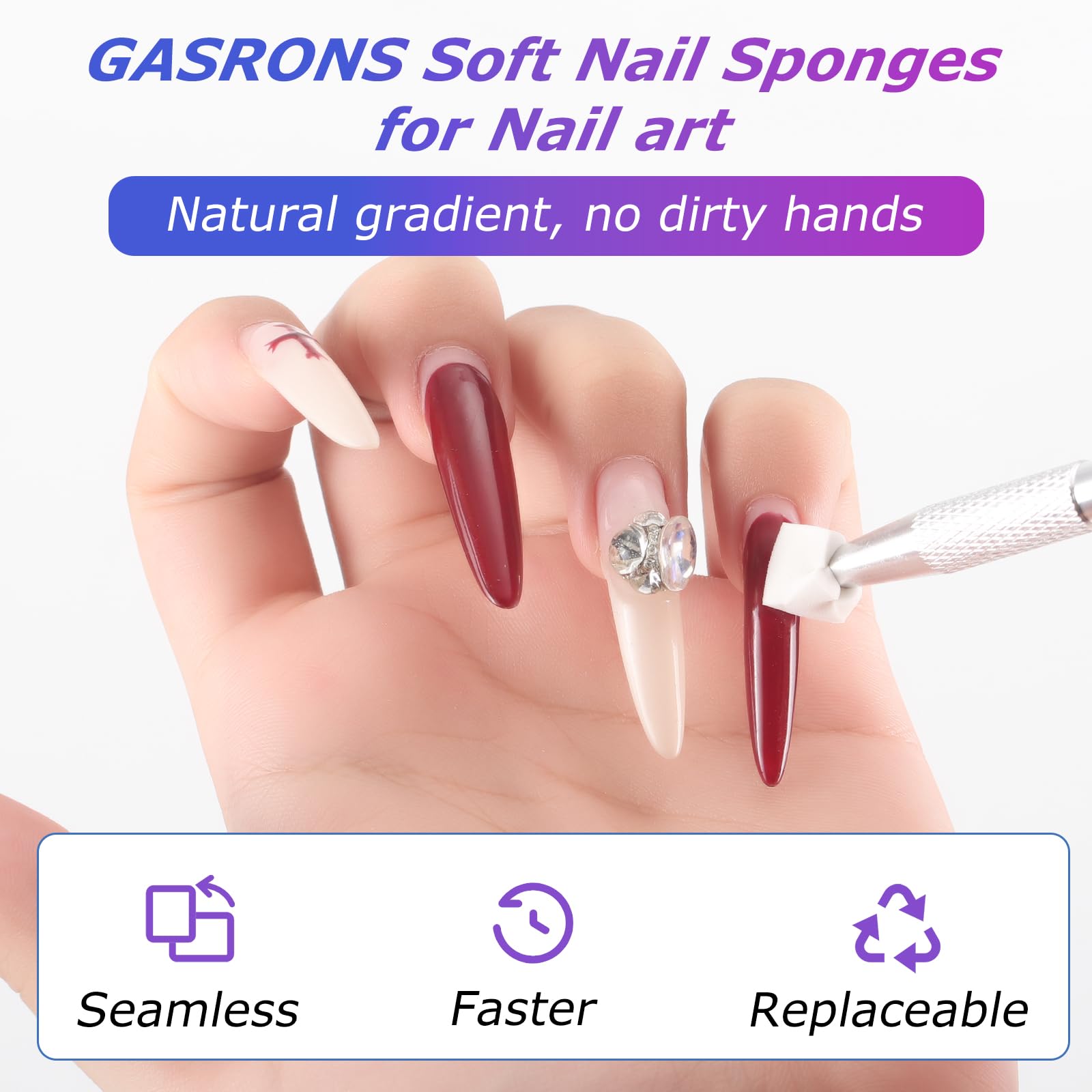 Professional manicure accessories kit for aura nail designs