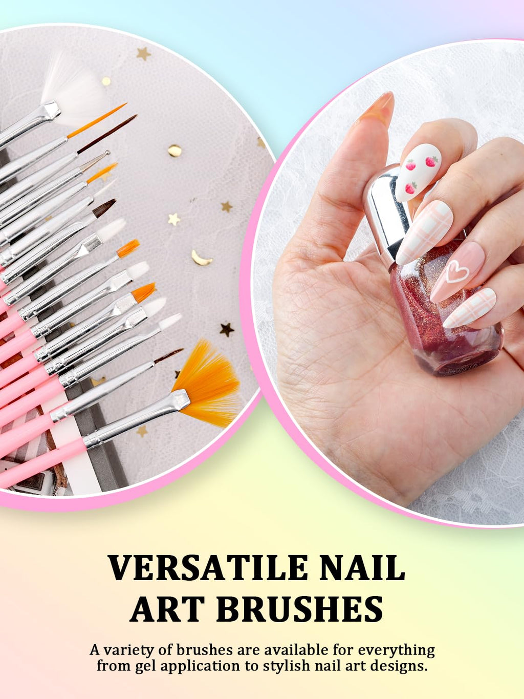 Acrylic press on nail stand for painting and design