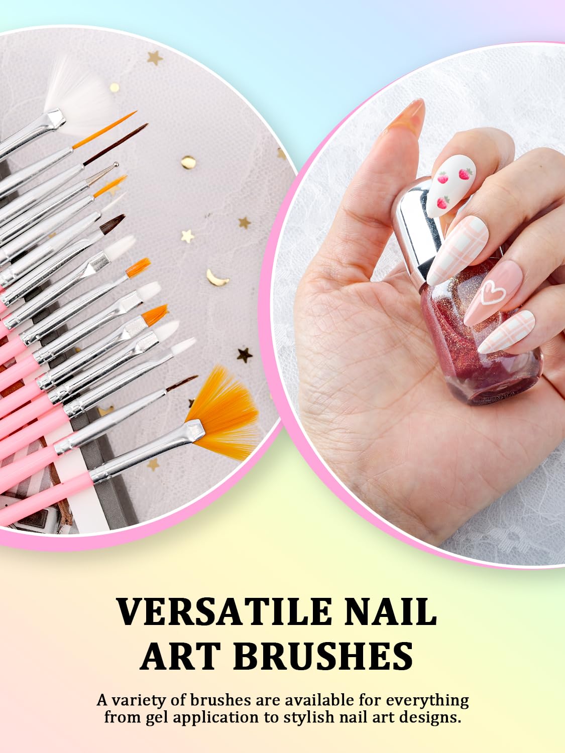 Acrylic press on nail stand for painting and design